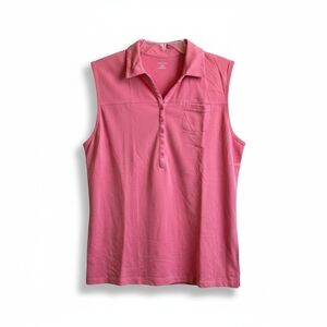 3X Lands End Women's Coral Orangeish Pink Sleeveless Top, Like New